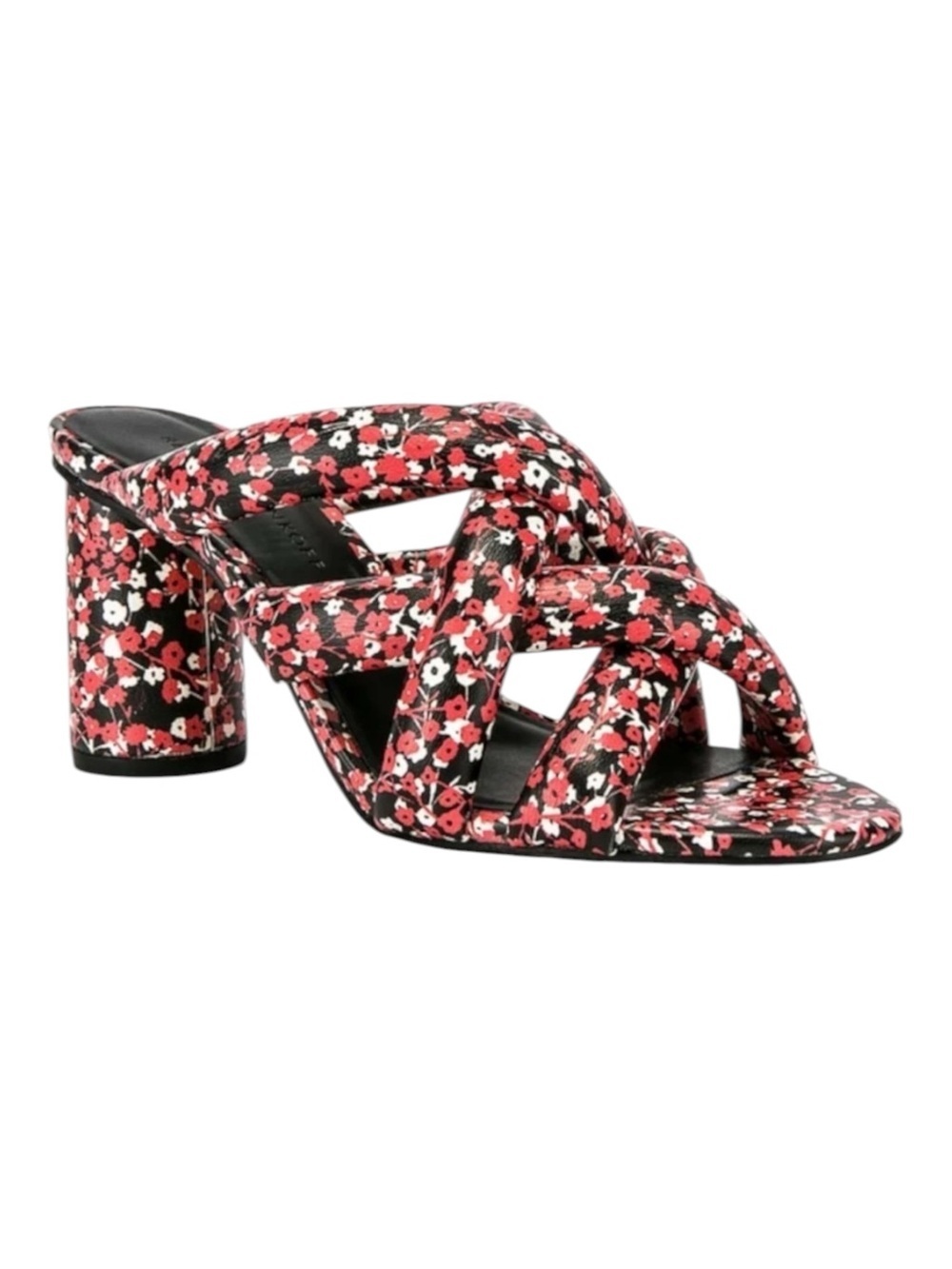Rebecca Minkoff Women's Red Amandine Floral Print Sandal Slide, Size 6.5…